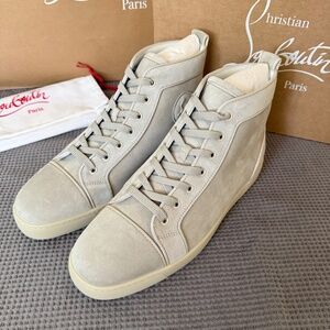 CHRISTIAN LOUBOUTIN 3151213 Louis Orlando Flat High Top Sneaker, 41, 44.5, 45